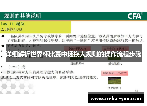 详细解析世界杯比赛中场换人规则的操作流程步骤