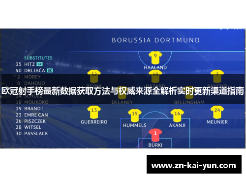欧冠射手榜最新数据获取方法与权威来源全解析实时更新渠道指南 欧冠射手榜最新数据获取方法与权威来源全解析实时更新渠道指南